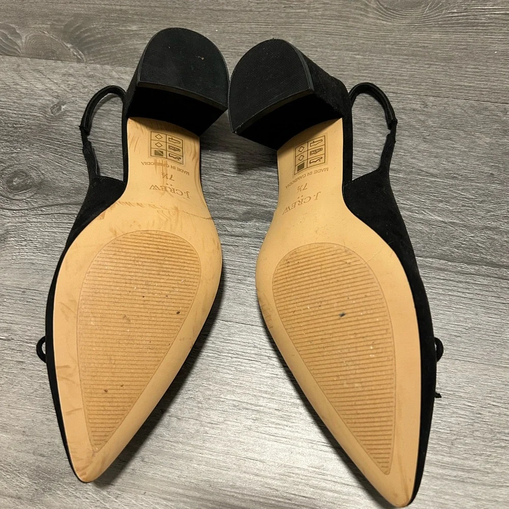 J crew factory heels with Bows - Picture 3 of 4